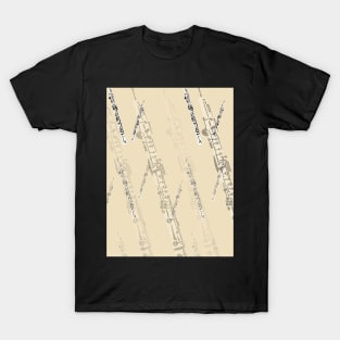 Oboe Pattern in Creme T-Shirt